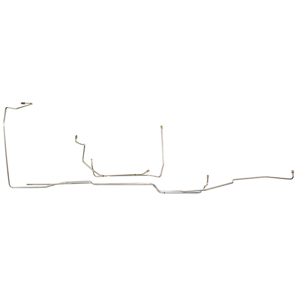 1994-97 Ford Truck 4WD 5/16" Trans Cooler Lines 4pc, OE Steel