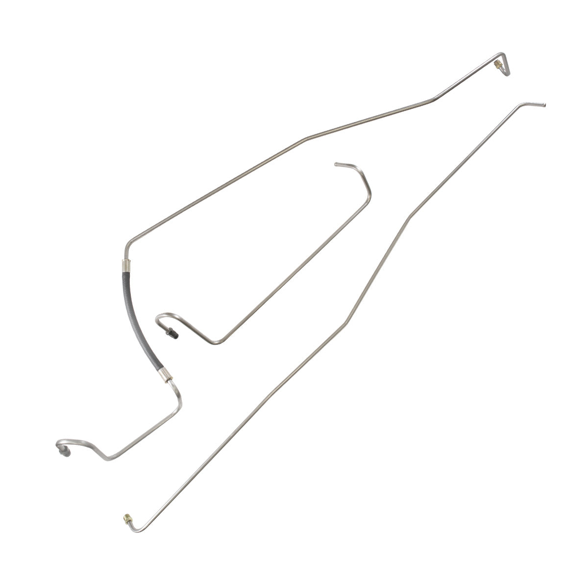 1999-04 Ford F250 F350 Excursion Transmission Cooler Lines 4pc, OE Steel