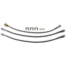 1966 Ford F100 2wd Drum Brake Stainless Braided Brake Hose Kit 3pc
