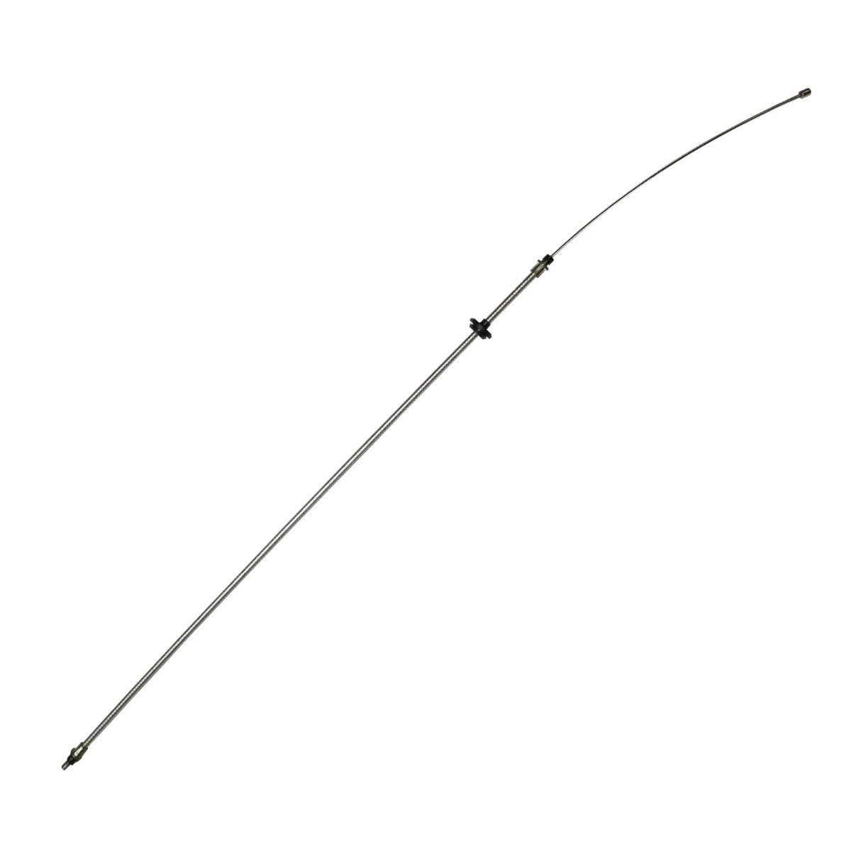 1970-74 Plymouth Cuda Front Parking Brake Cable, For Cars With Intermediate Cable, OE Steel