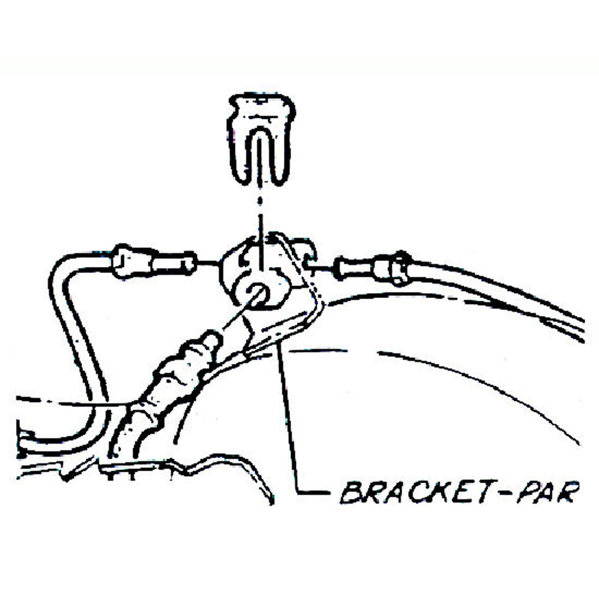 GM Rear Hose Tee, Ea