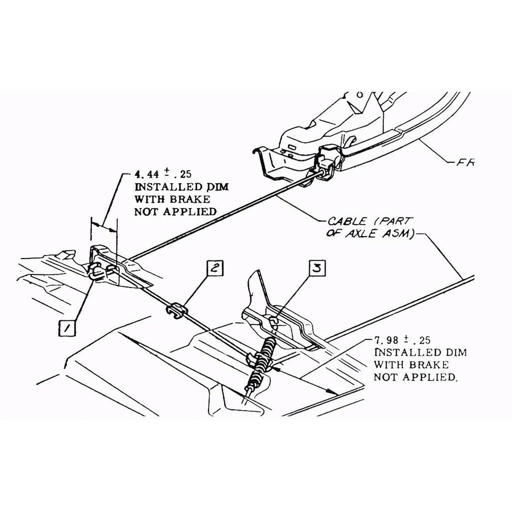 1970-74 GM F-body Transmission Crossmember Hook 6-5/8", Each