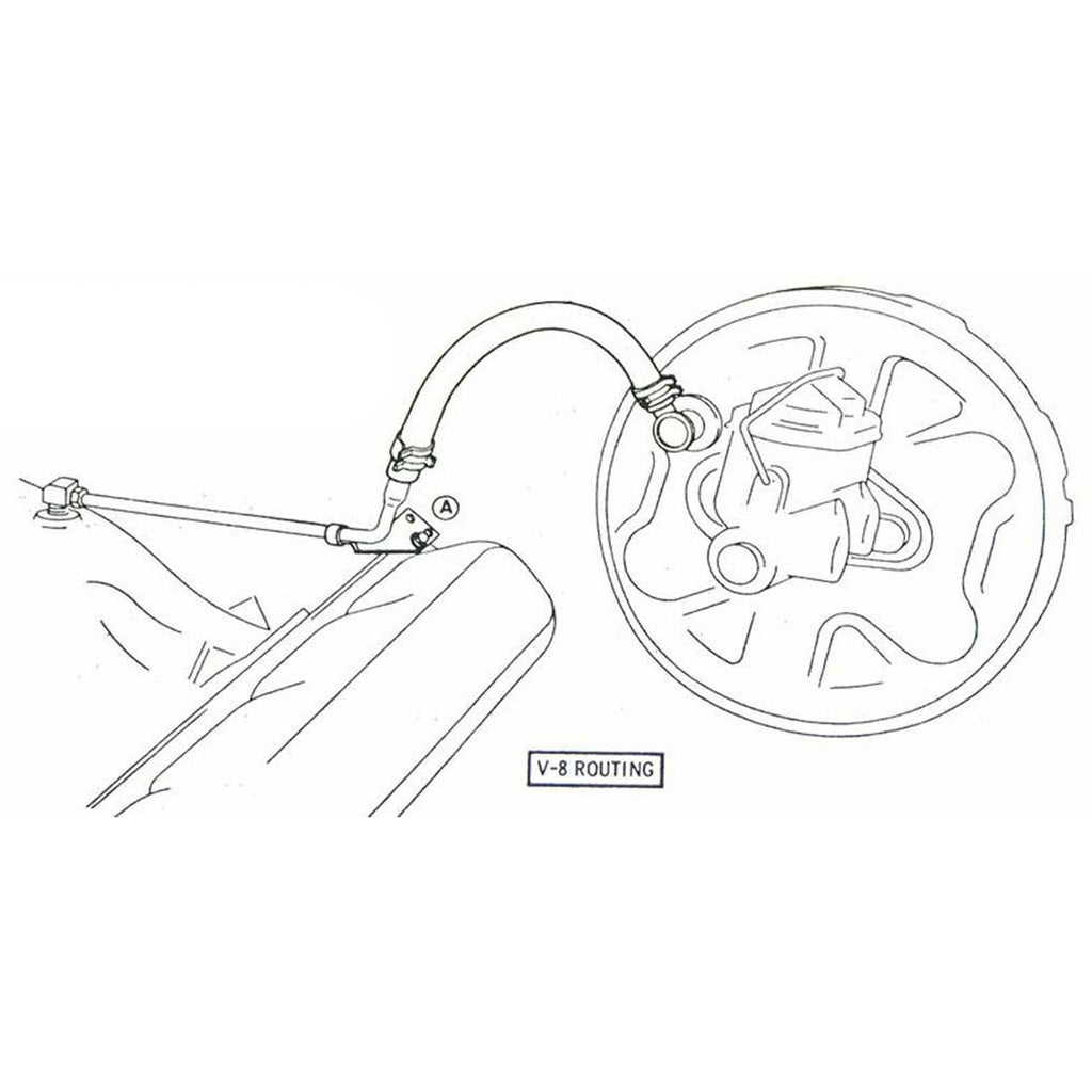 1969-72 Oldsmobile A-Body V8 Engine to Booster Vacuum Kit