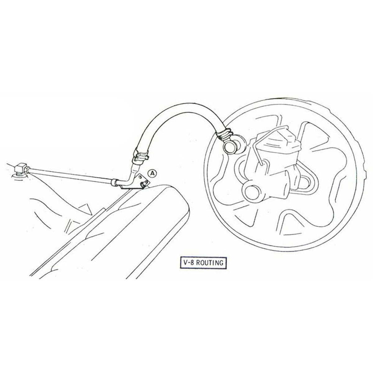 1969-72 Oldsmobile A-Body V8 Engine to Booster Vacuum Kit