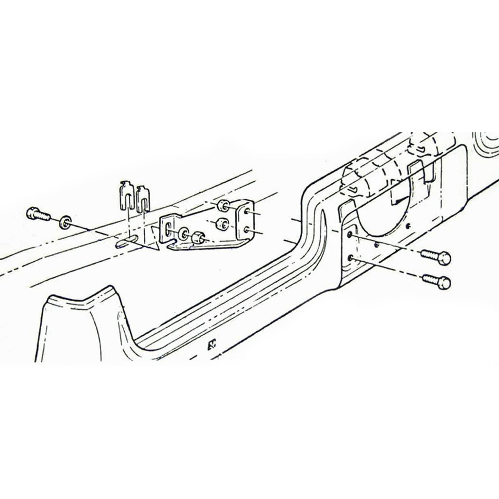 1969 GTO Rear Bumper Bracket Support To Bumper Hardware 10pc