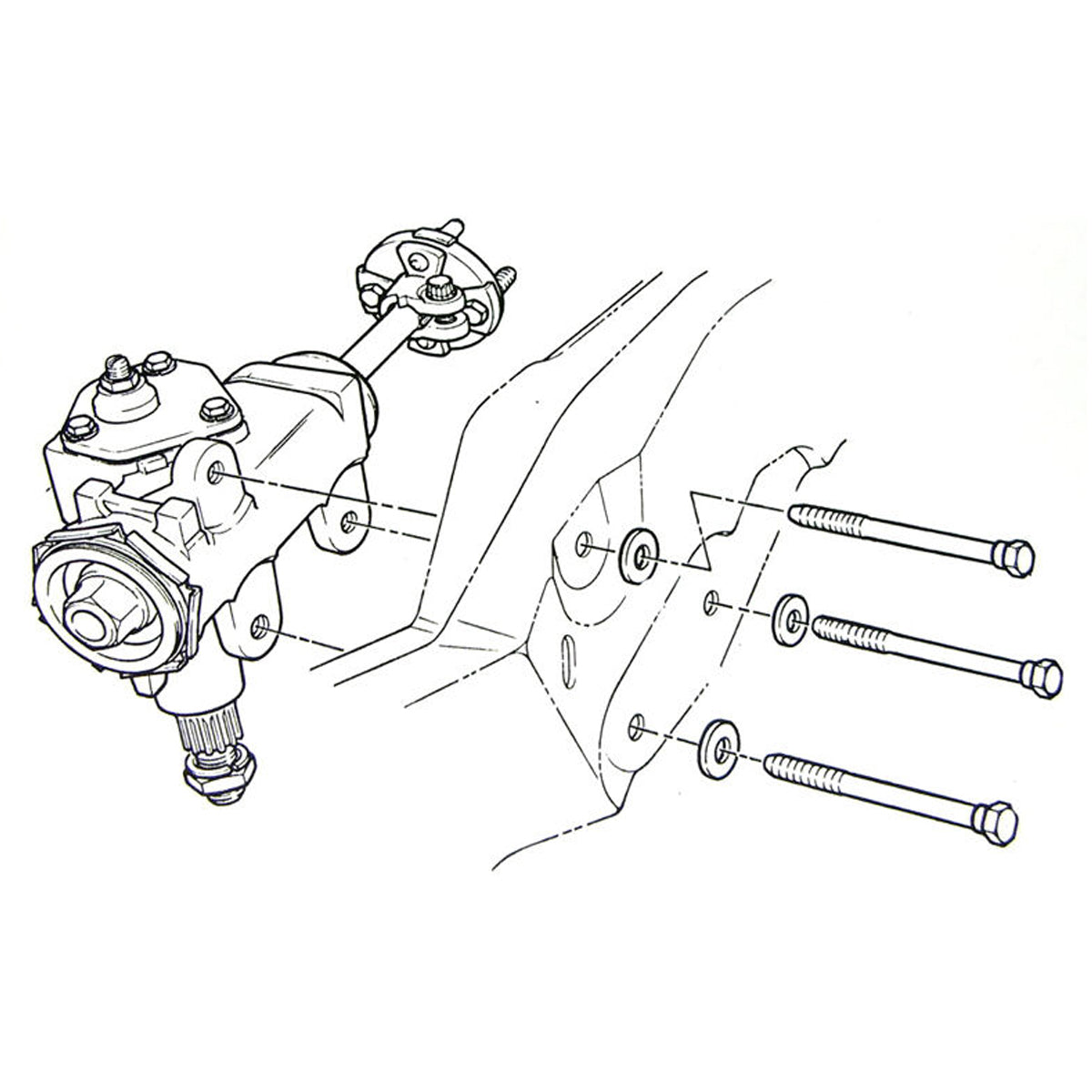 1964-77 GM A-Body 1967-69 F-Body 1968-74 X-Body Gear Box to Frame Bolts & Washers 6pc