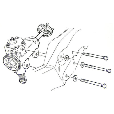 1964-77 GM A-Body 1967-69 F-Body 1968-74 X-Body Gear Box to Frame Bolts & Washers 6pc