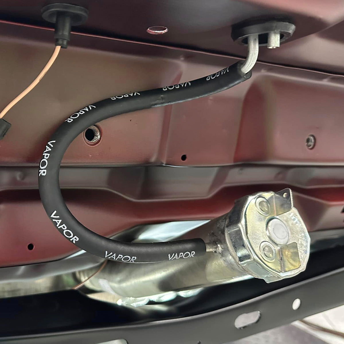 1967-70 Pontiac A-Body Trunk Vent Tube "VAPOR" Stamp