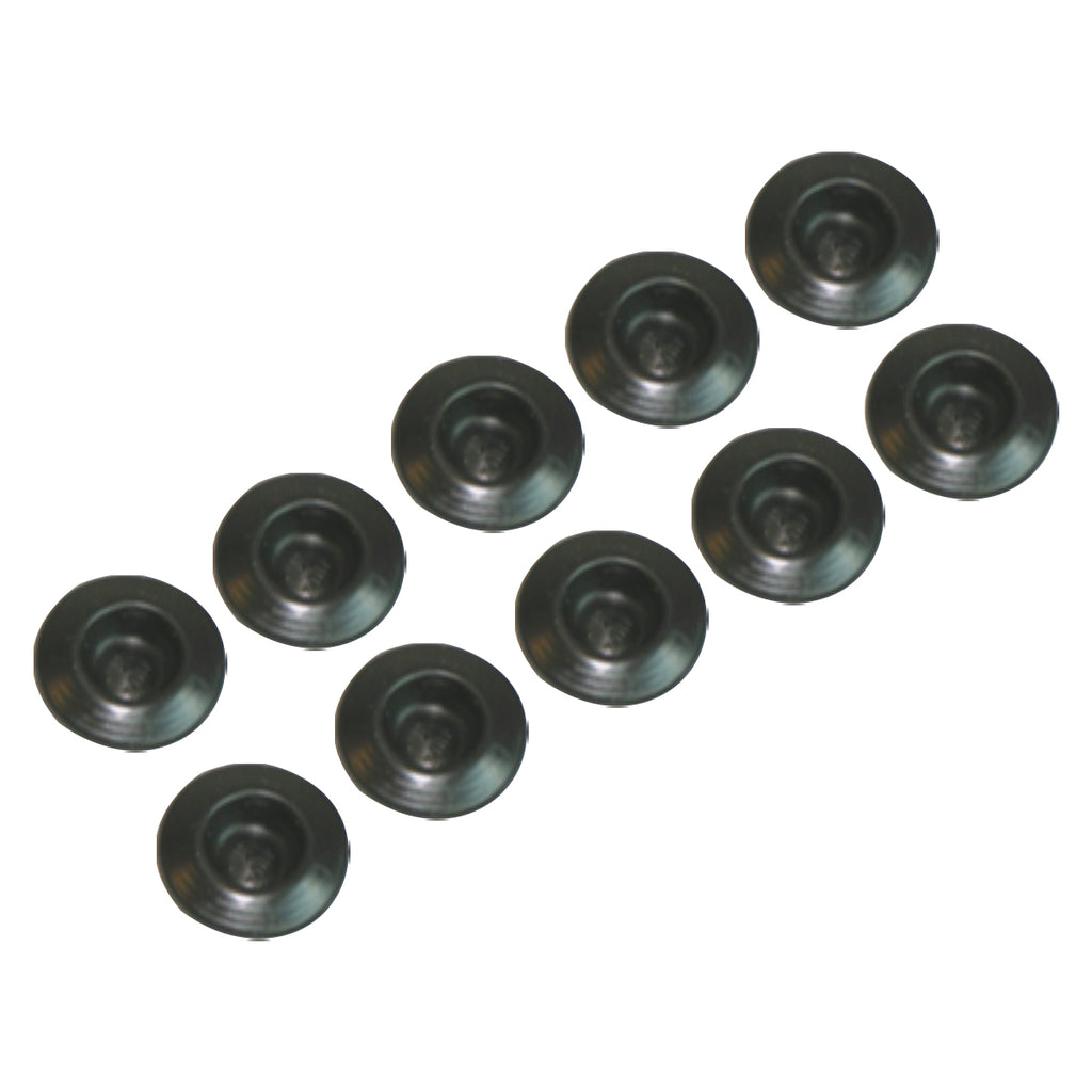 1968-72 Pontiac GTO Inner Fender Plugs Black 10pc