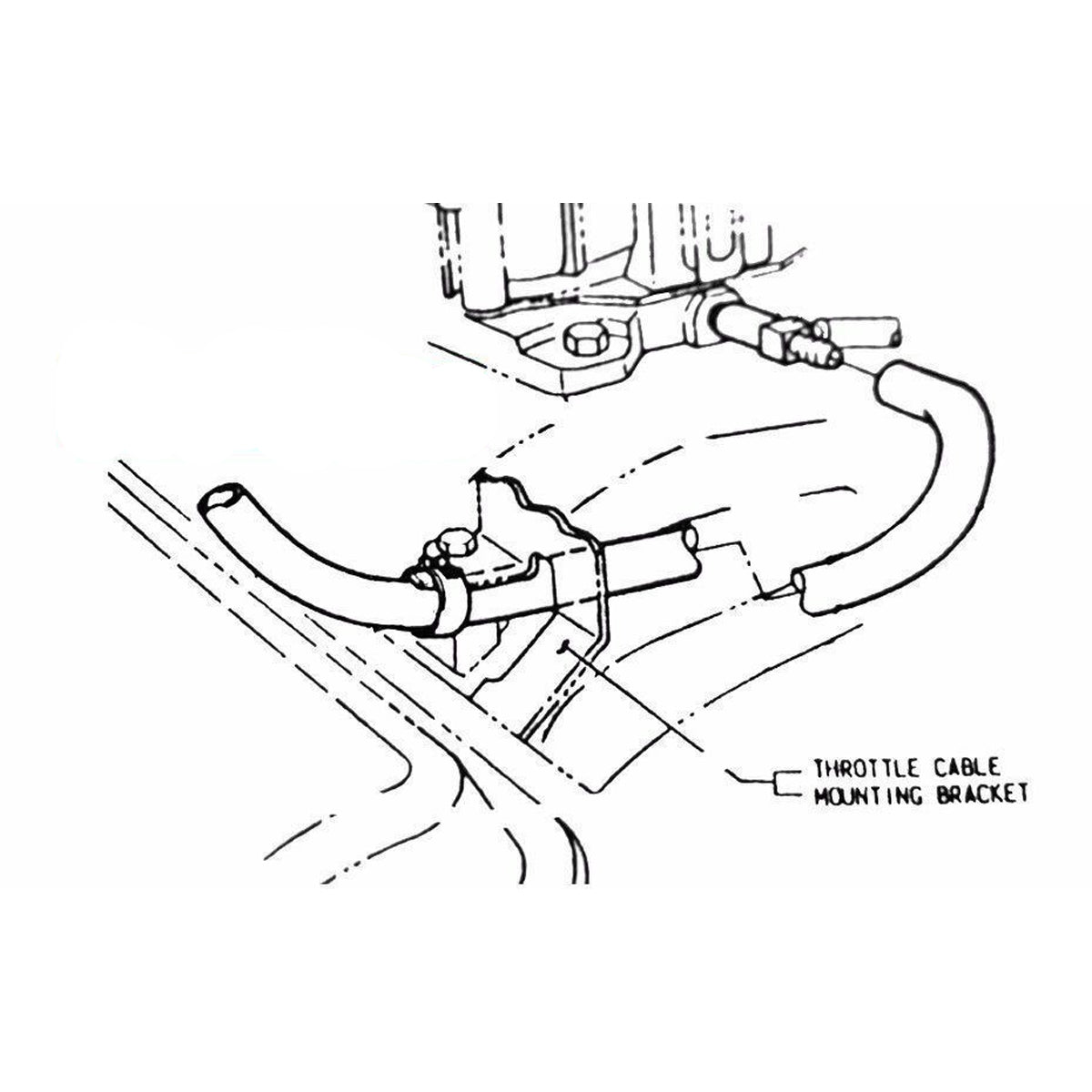 1968-72 Pontiac, GTO, Firebird Booster to Carb Vacuum Line with Clips 4pc