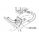 1968-72 Pontiac, GTO, Firebird Booster to Carb Vacuum Line with Clips 4pc