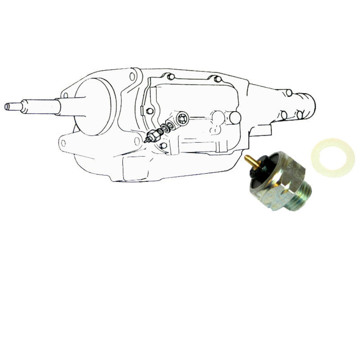 1970-72 GM 4 Speed Manual Transmission Distributor Control Switch 2pc