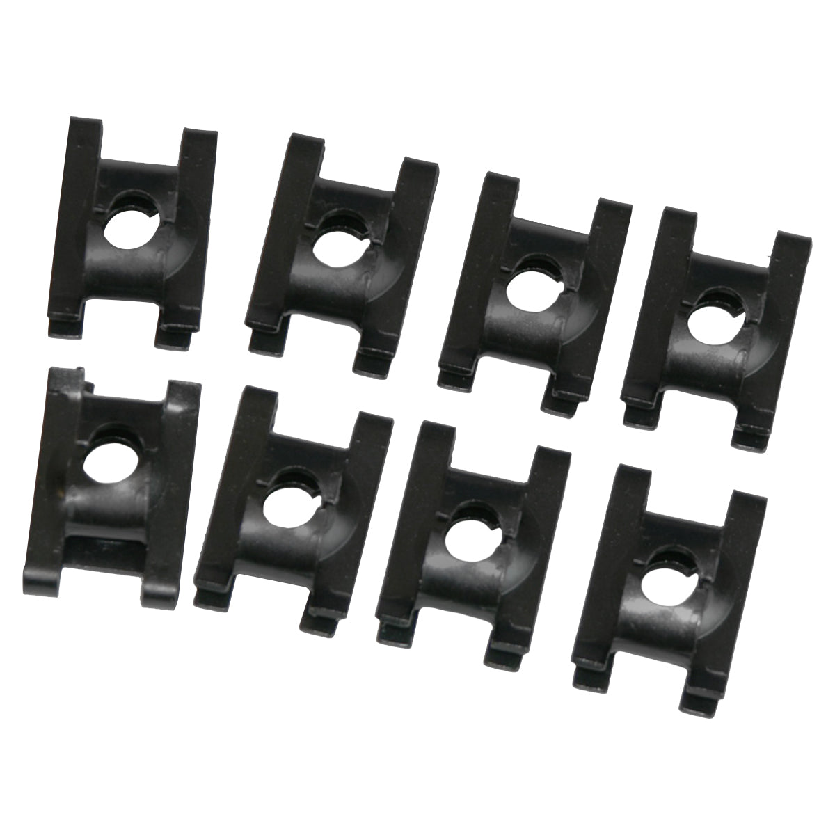 1964-77 Pontiac Body Bolt Clips 8pc Kit - Special Coarse Body Mount Clip
