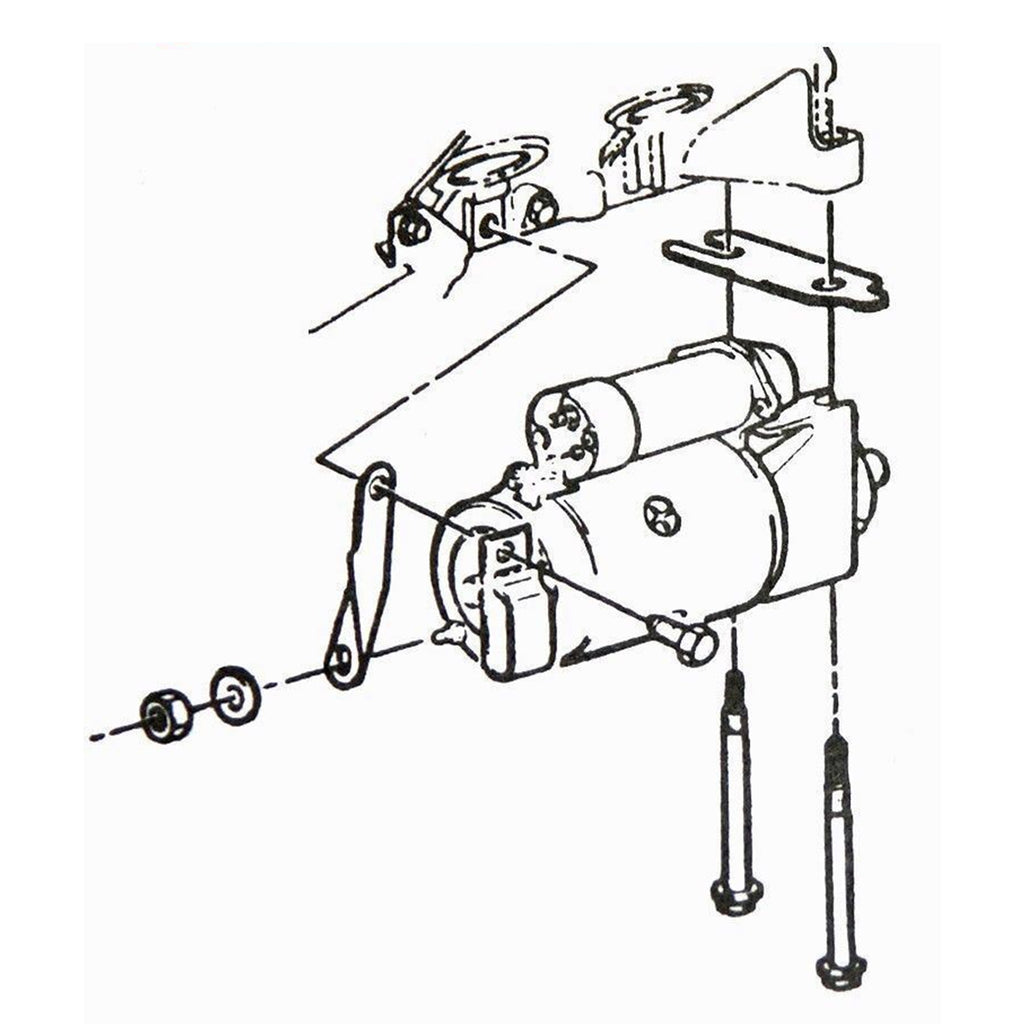 1964-81 Pontiac Buick Oldsmobile Starter Bolts 2pc Kit