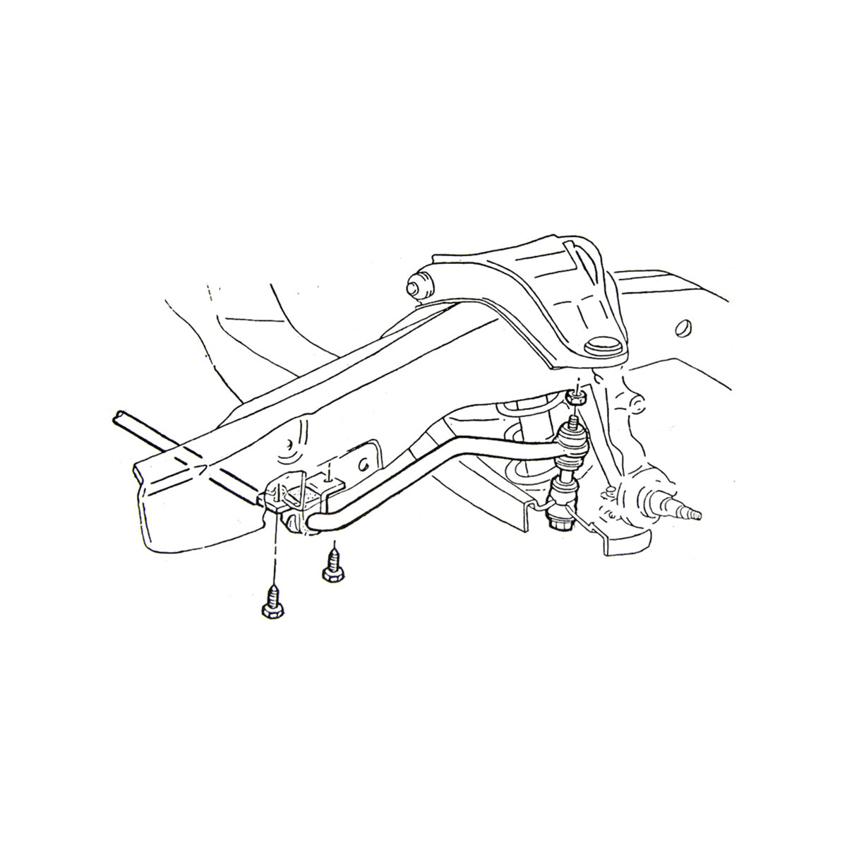 1964-77 GM Front Sway Bar Collars Silver 2pc