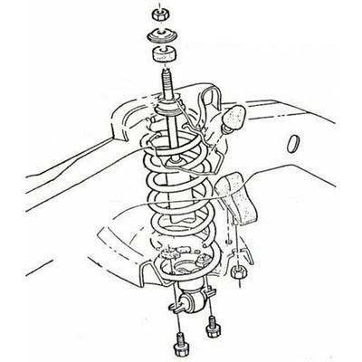 1964-72 GM A-Body Chevelle, GTO, 442, GS Front Lower Control Arm Bumper 2pc