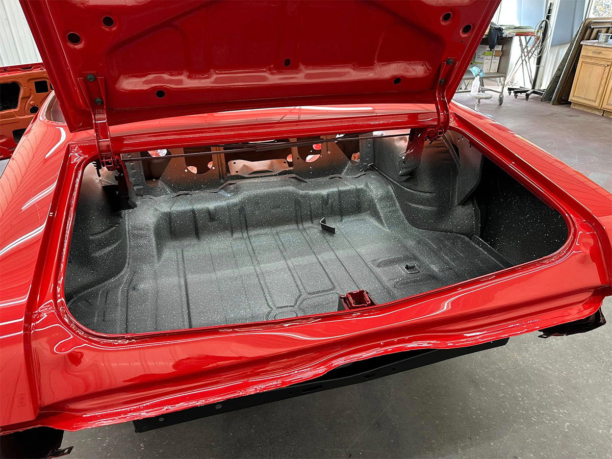 1964-72 GM Trunk Reconditioning Paint Black & Aqua 1pc