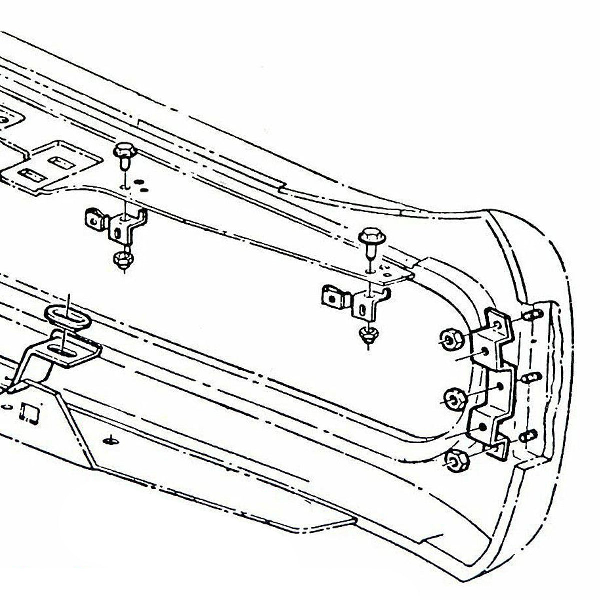 1968-69 GTO Hideaway & Standard Headlight Mounting Brackets 4pc
