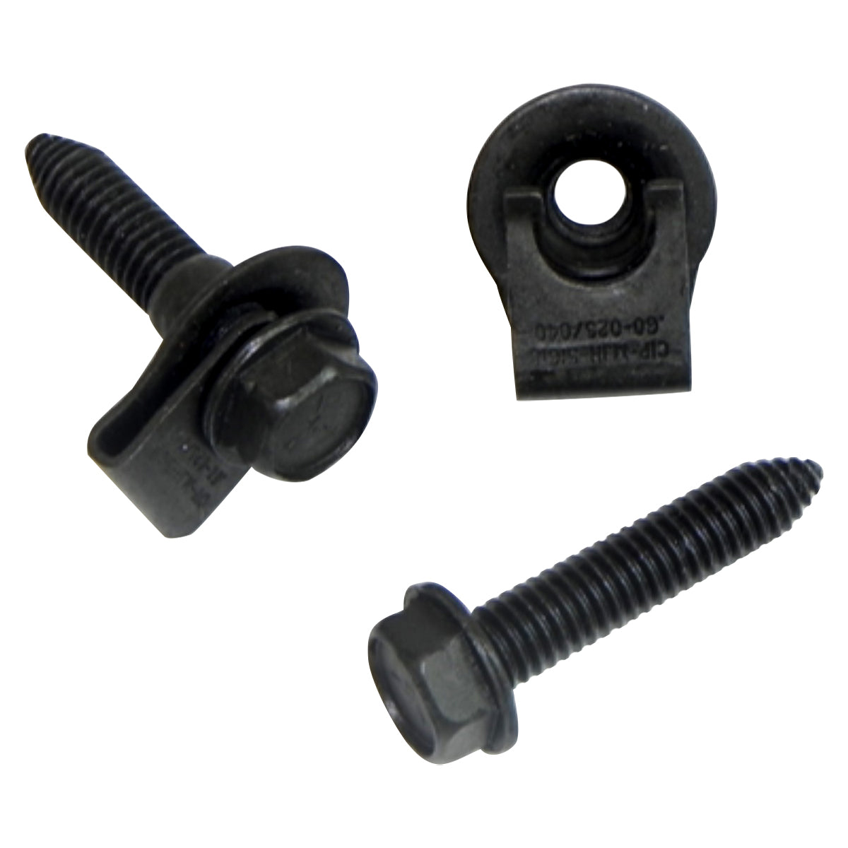 1968-72 GTO Core Support Hood Latch Spring Clip Nuts & Bolts 4pc Kit