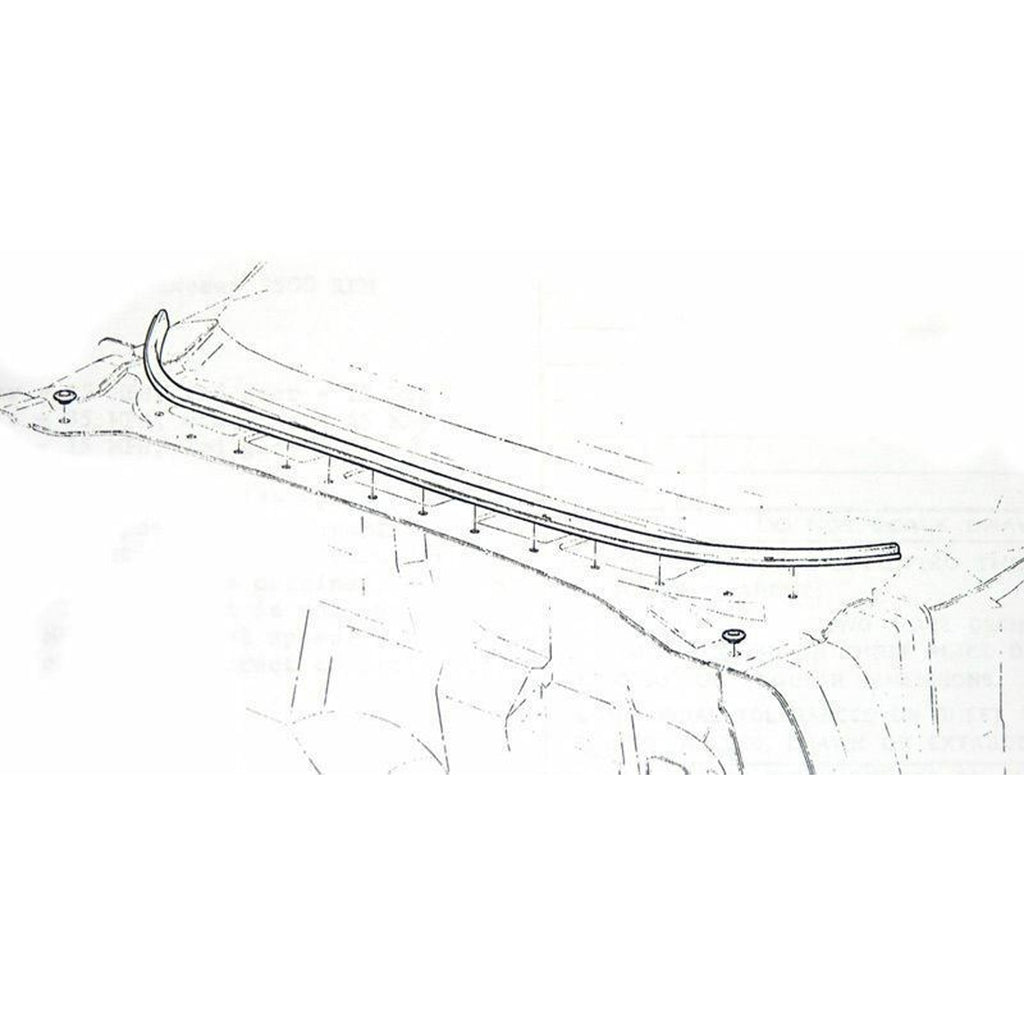 1968-72 GM A-Body Cowl to Hood Weather Strip Seal 1pc