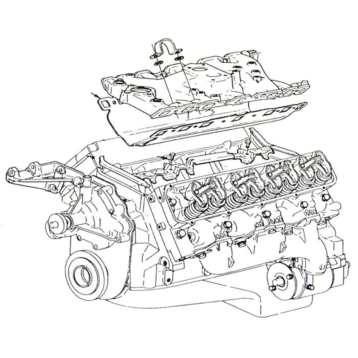 1964-72 Olds, Cutlass Exhaust Manifold Bolts & Washers 20pc, Also 1979 Trans Am Olds 403 Engine