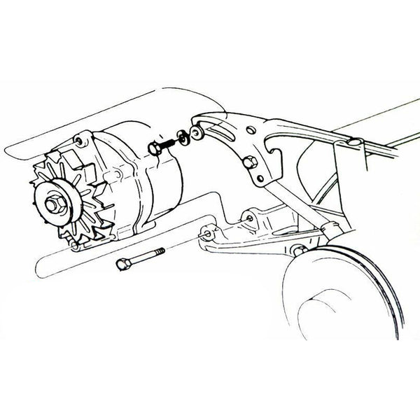 1968-72 Oldsmobile Engine Alternator Mounting Bolt Kit All V8 No AC