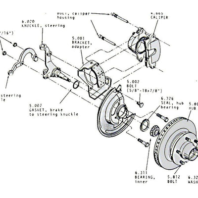 1969-72 GM A- & X-Body, 1969 F-Body Spindle to Backing Plate Seals, 2pc