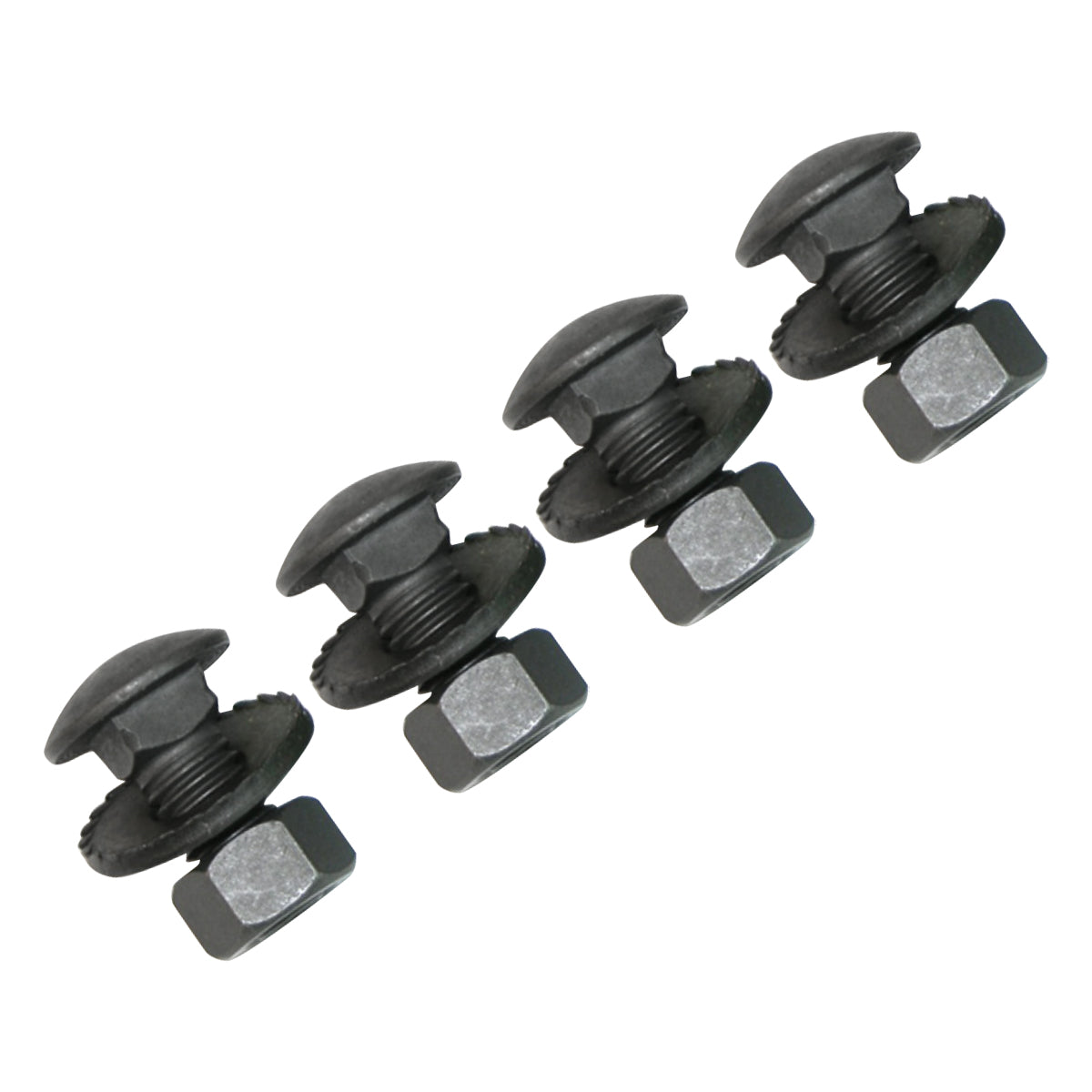 1964-77 GM A-Body Bumper Bracket Bolts Style 2 With Steel Round Head Bolts 12pc