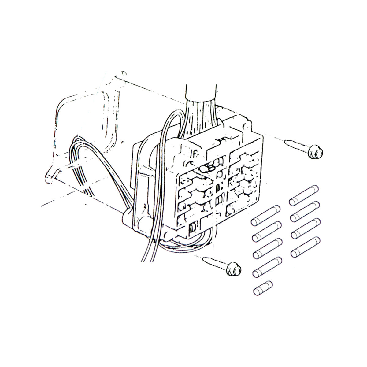 1968-72 GM A-Body Interior Fuse Kit Color Correct With Puller 10pc