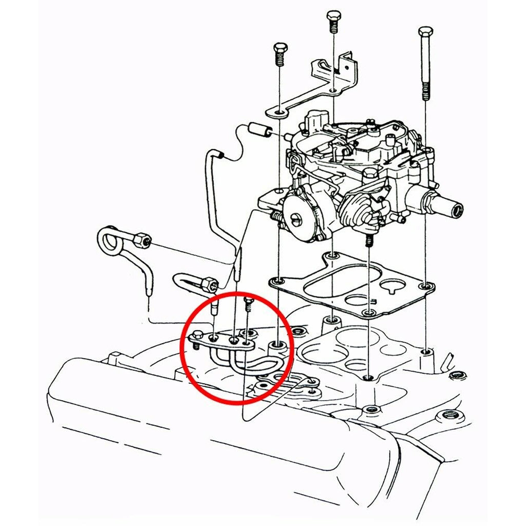 1970-72 All Oldsmobile Engines Choke Tube Heater Assembly 1pc, Also 1979 Trans Am Olds 403 Engine