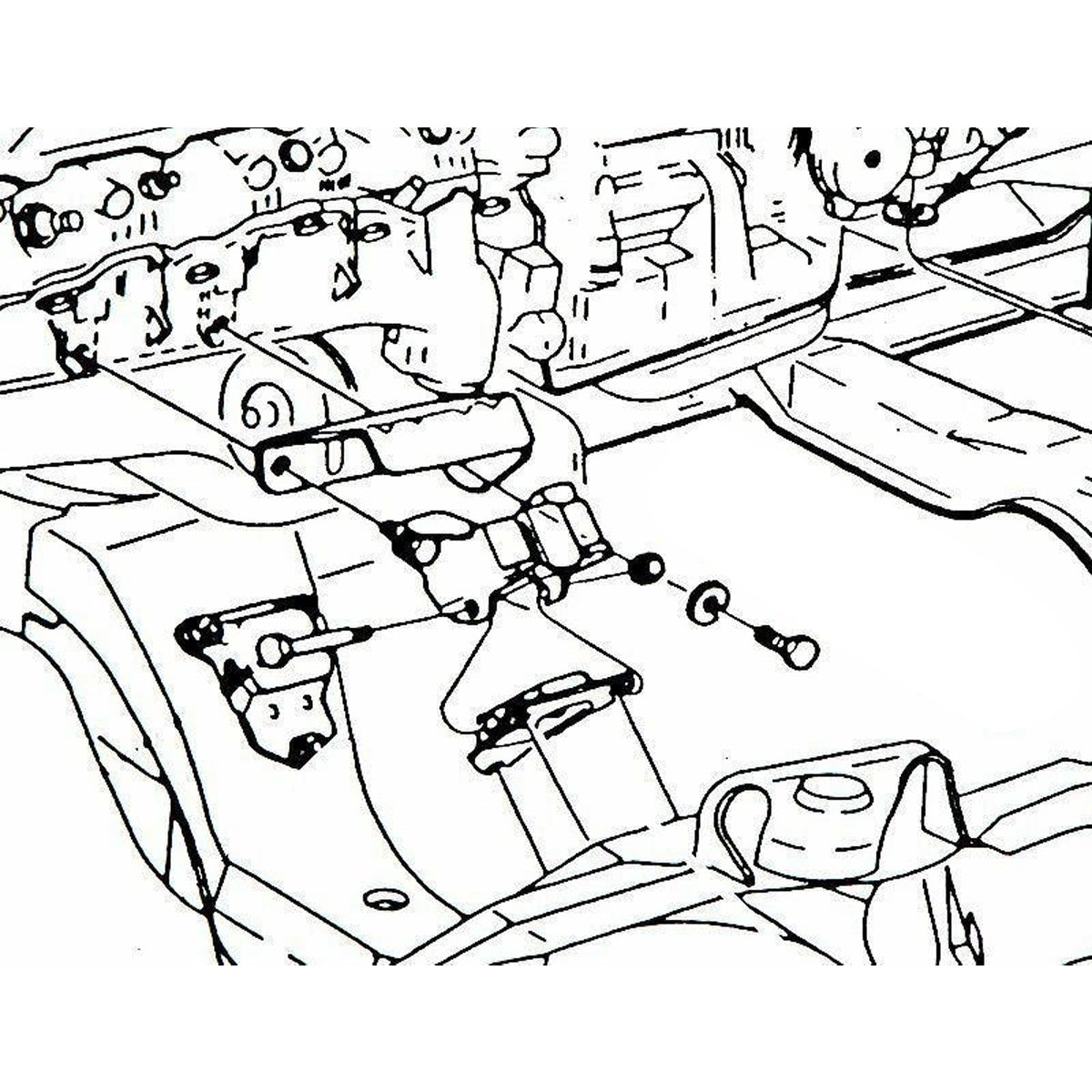 1964-72 All Oldsmobile Motor Mount To Frame Bracket Bolts 4pc, Also 1979 Trans Am Olds 403 Engine