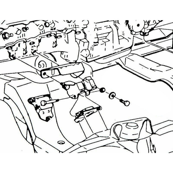 1964-72 All Oldsmobile Motor Mount To Frame Bracket Bolts 4pc, Also 1979 Trans Am Olds 403 Engine