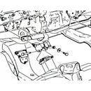 1964-72 All Oldsmobile Motor Mount To Frame Bracket Bolts 4pc, Also 1979 Trans Am Olds 403 Engine