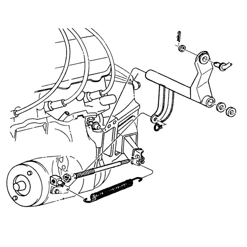 1968-72 Oldsmobile Cutlass 4 Speed Clutch Return Spring And Hardware Kit 8pc