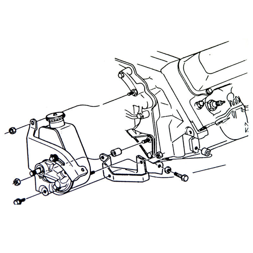 1968-74 Oldsmobile Power Steering Pump Spacers 2pc Kit