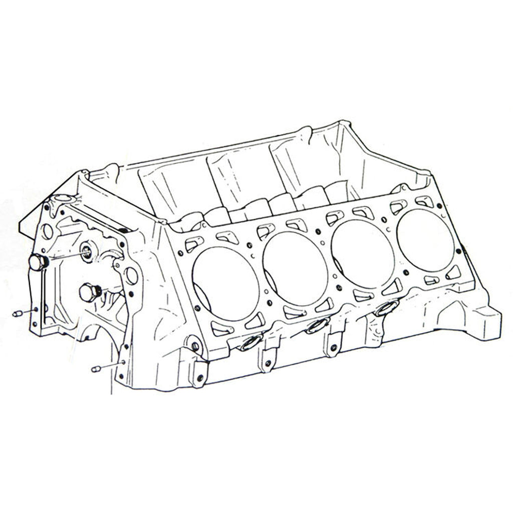 1964-74 Olds Engine Block Locating Pins For Heads & Timing Cover 6pc, Also 1979 Trans Am Olds 403 Engine