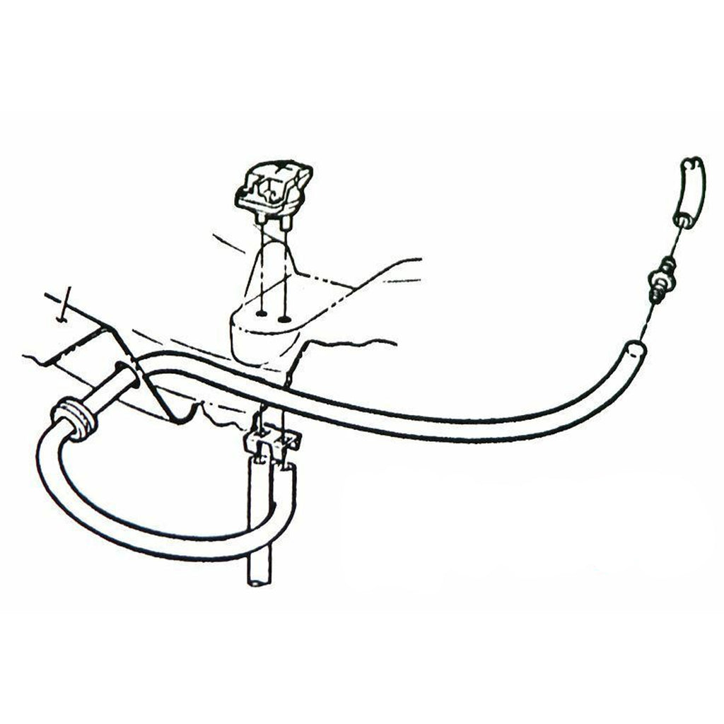 1969-70 GTO Ram Air Vacuum Hose Union White