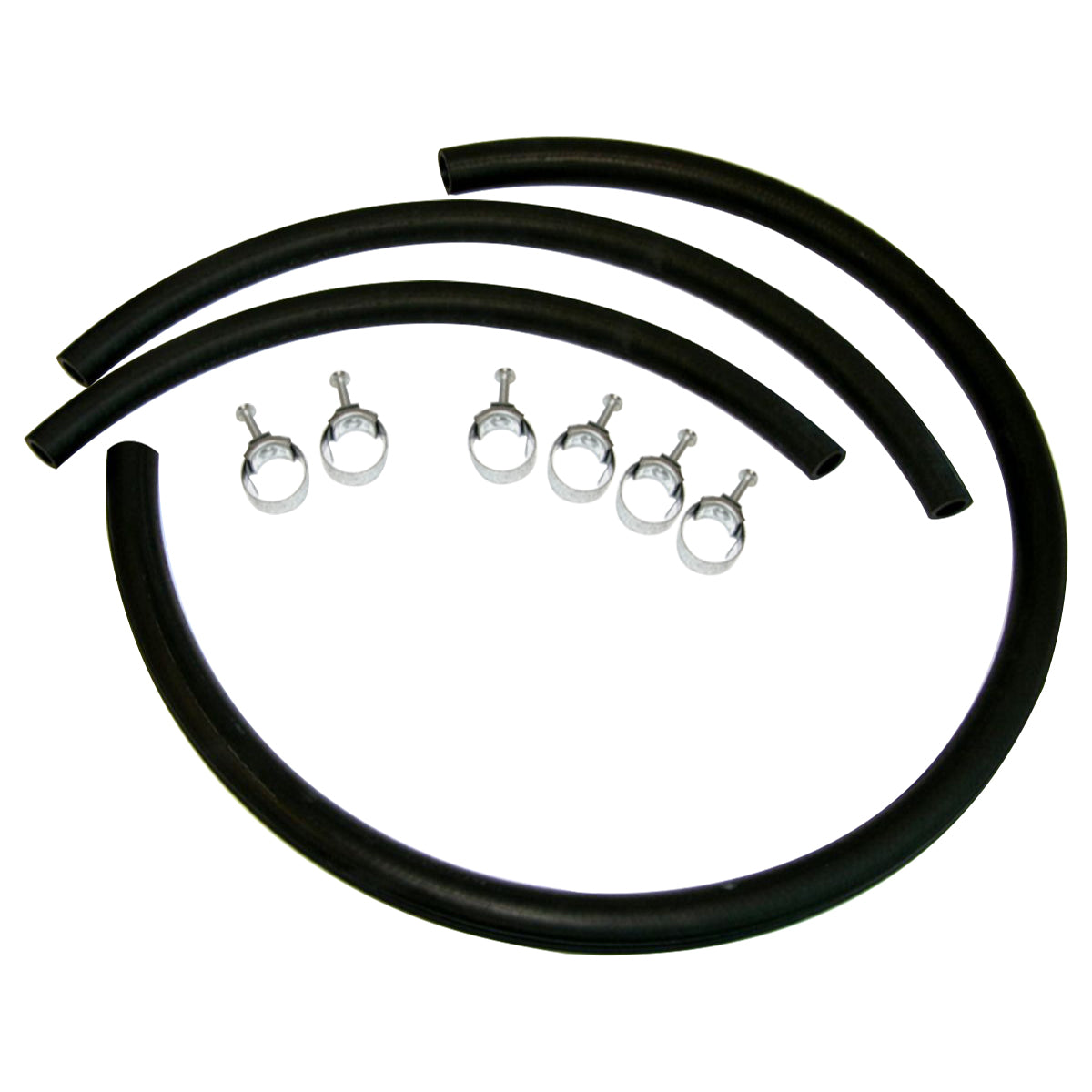 1968-72 Pontiac GTO Ribbed Heater Hose Kit 3/4 & 5/8 9pc Kit With Clamps AC Cars