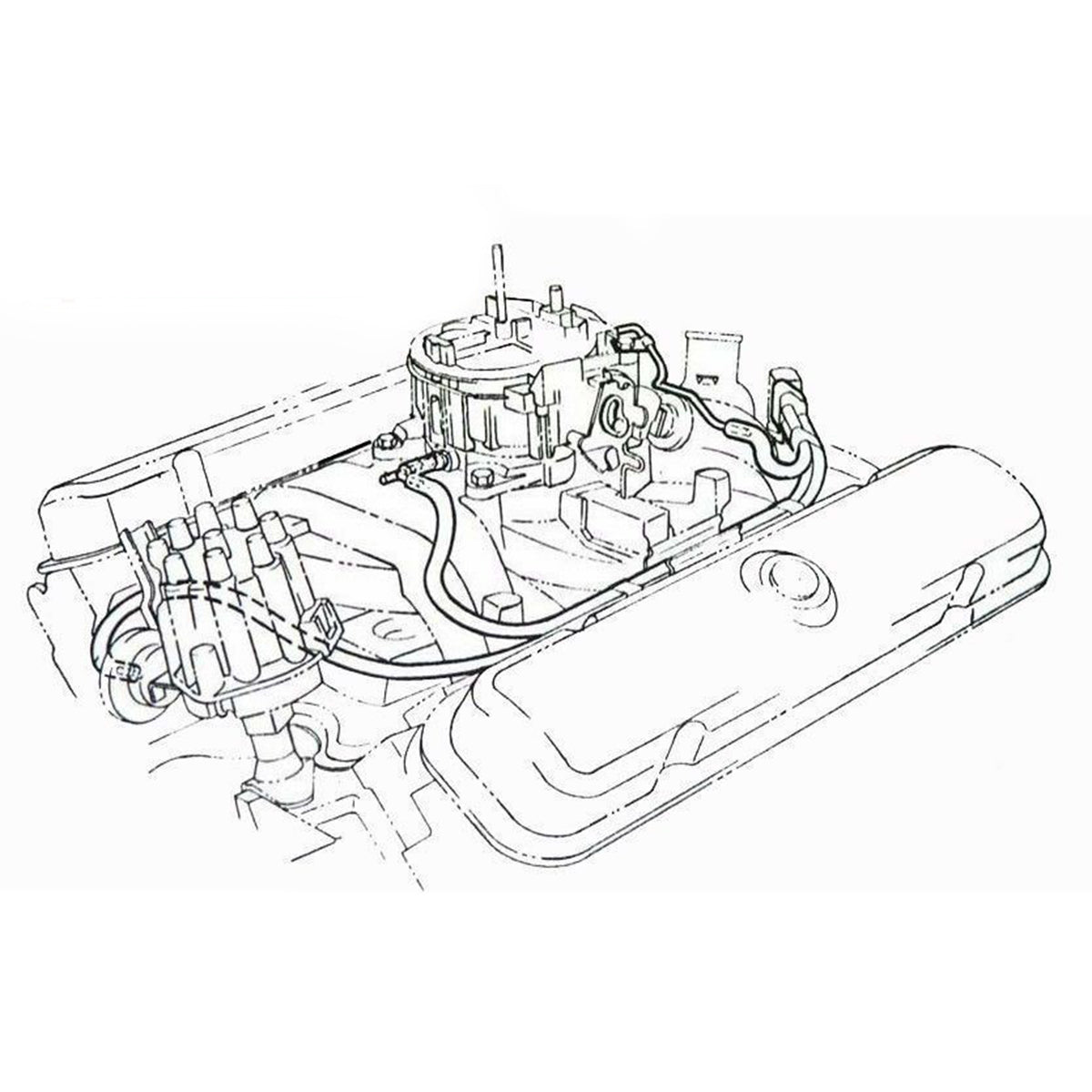 1969-72 Pontiac Ram Air 4 Bracket For Alum 2pc Intake Cars