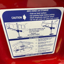 1970-72 Pontiac Lemans GTO Trunk Lid Jacking Instructions Decal 1pc