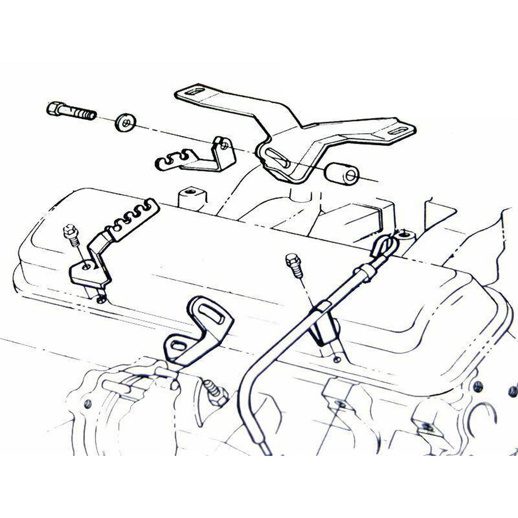 1968-70 Pontiac GTO Firebird Spark Plug Wire Loom AC Cars Only Passenger Front All V8 Cars