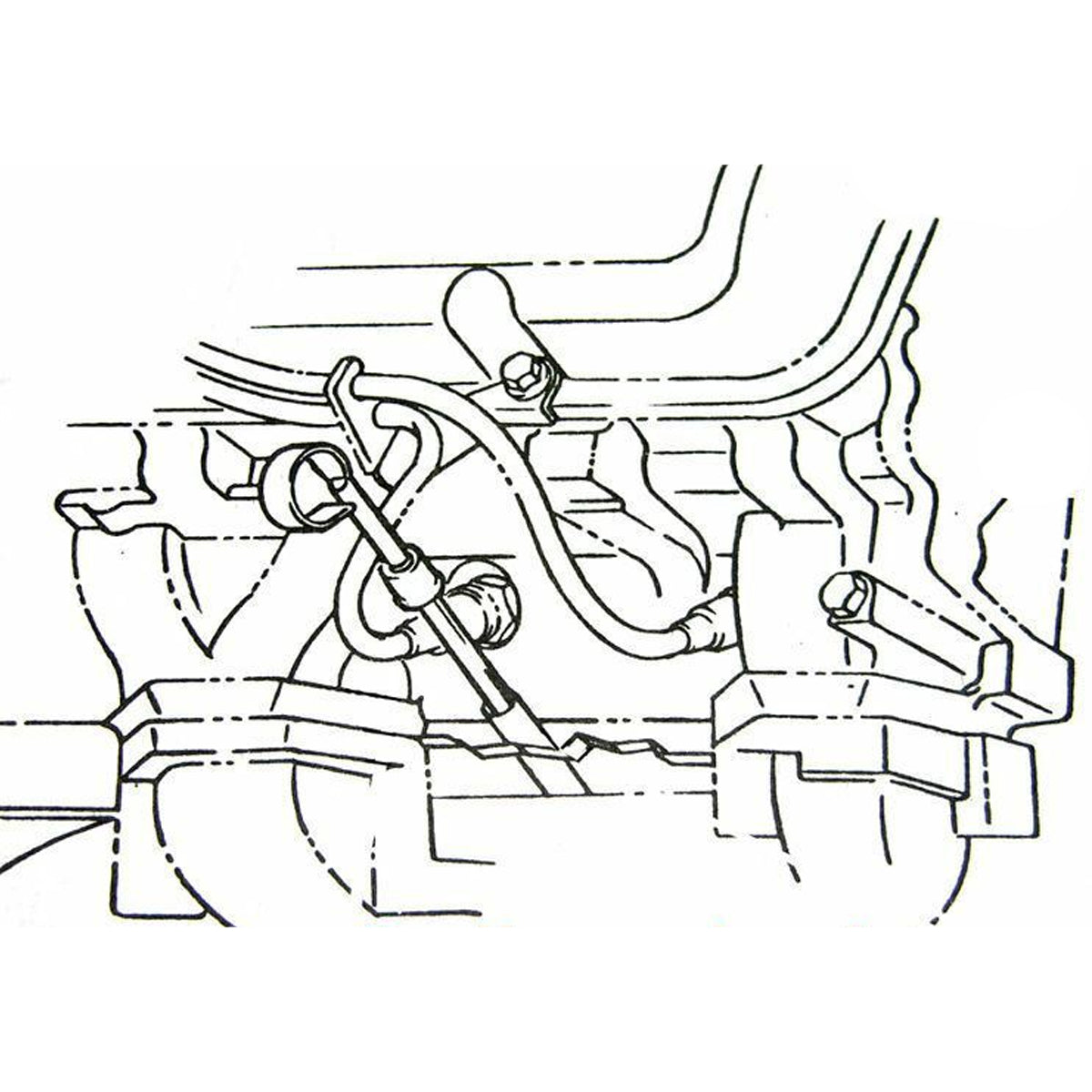 1969-70 Pontiac, GTO, Firebird Spark Plug Wire Loom All V8 With No AC Passenger Front