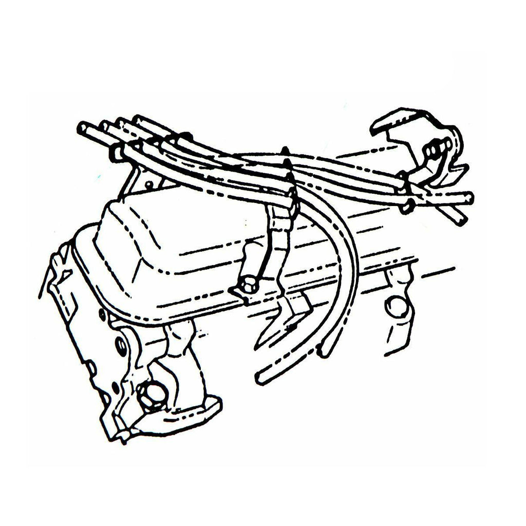 1968-70 Pontiac, GTO, Firebird Spark Plug Wire Loom All V8 Cars Driver and Passenger Rear 2pc