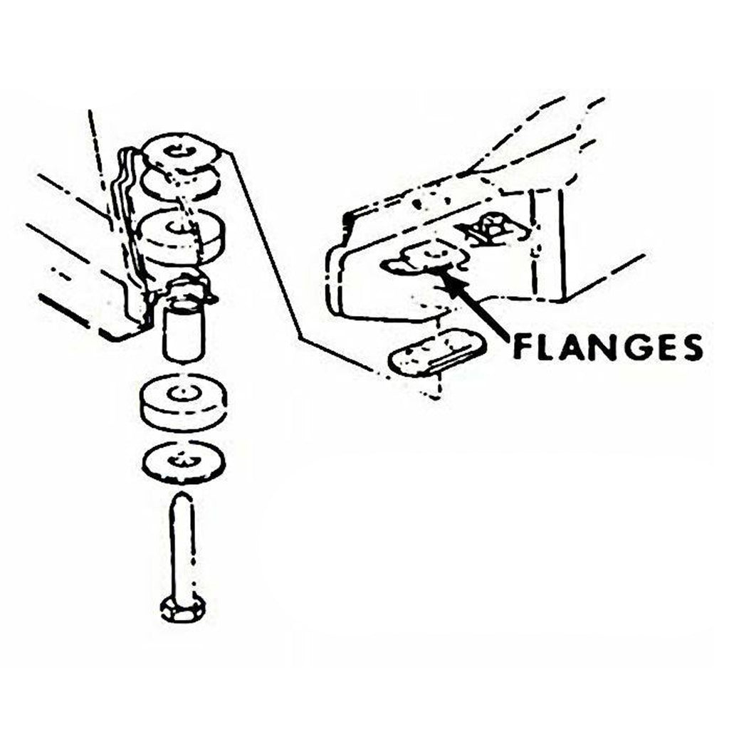 1968-72 GTO Core Support Plates 2pc