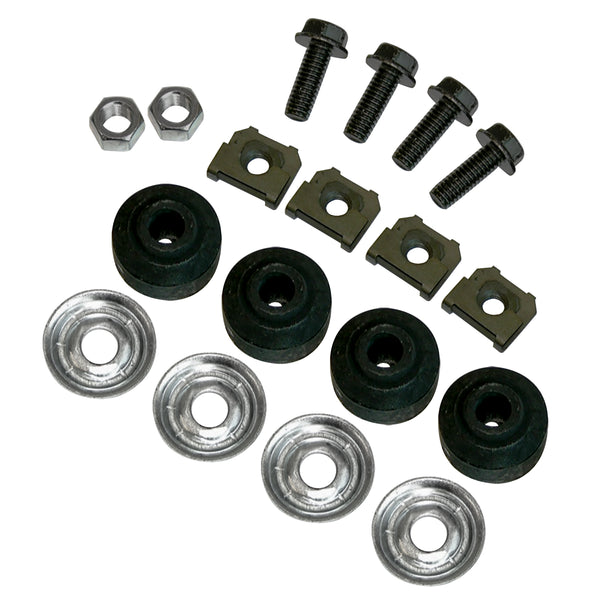 1964-77 GM A-Body X-Body Front Shock Mounting Hardware With Insulators 18pc