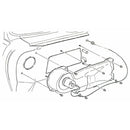 1964-72 GM A,F,X-Body Blower Motor Wire Firewall Grommet Non AC Cars