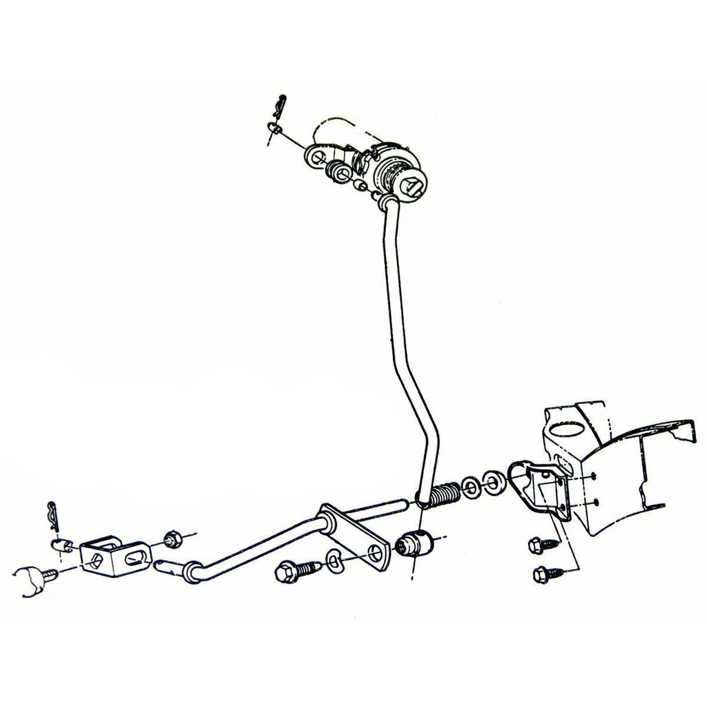 1969-77 GM A-Body Column Back Drive Adjustment Fitting 3pc Kit