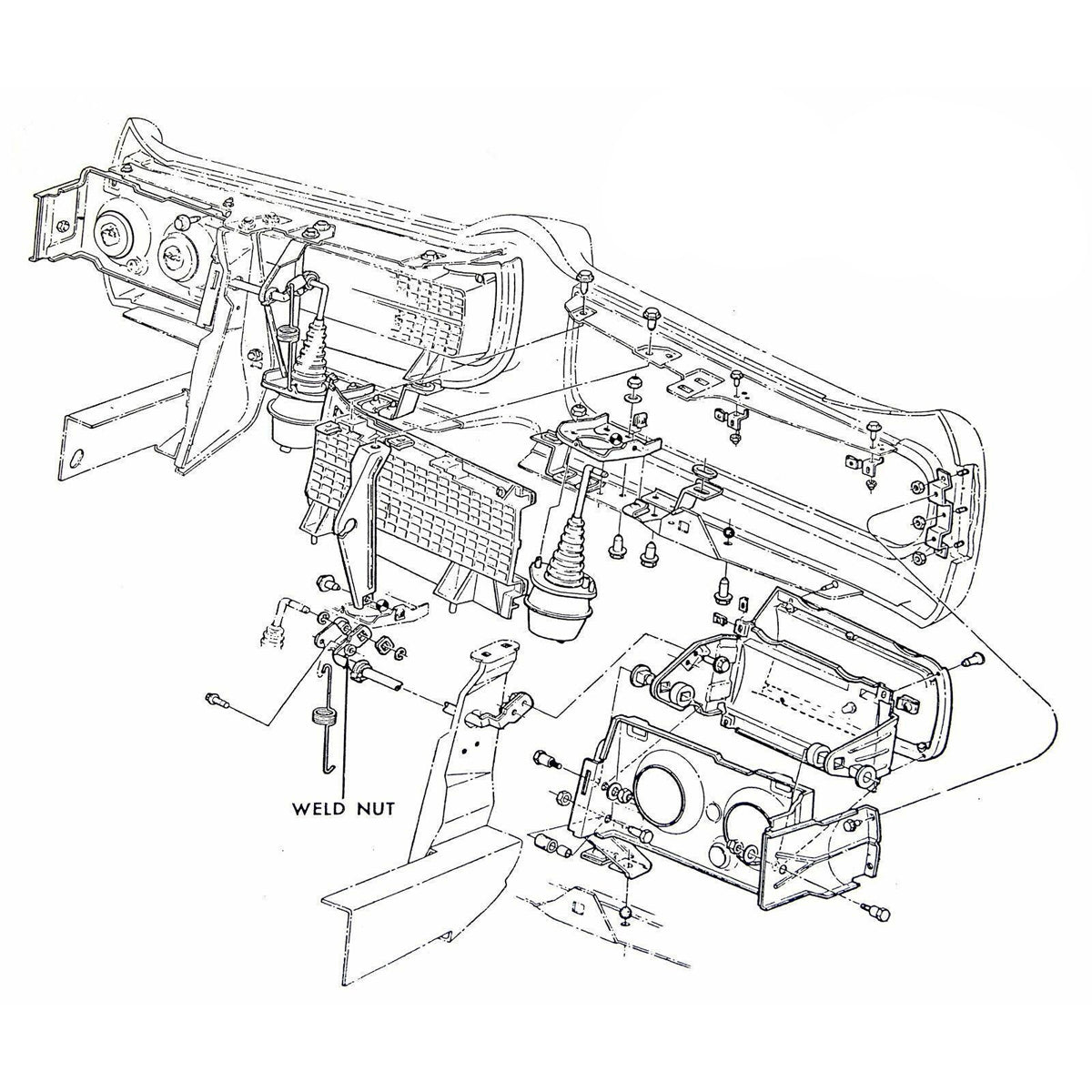 1968-69 Pontiac GTO Hideaway Complete Hardware Kit 96pc