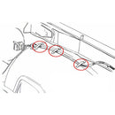 1968-72 Cutlass Olds Inner Fender Well Wiring Harness Plastic Clips 3pc