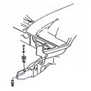 1969-72 Cutlass Core Support Mounting Hardware Factory Correct